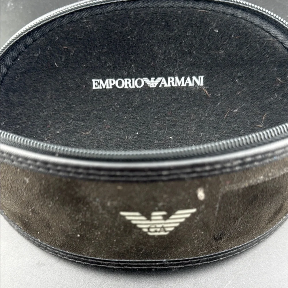 Emporio Armani Brown Cat-Eye Glasses